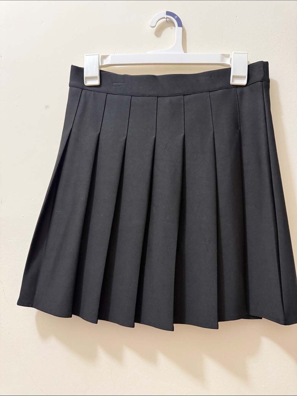 Black Pleated Circle Skirt